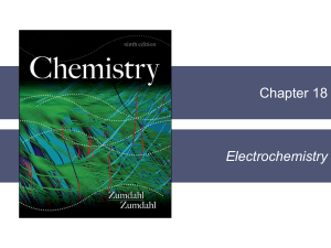 Chapter 18 - Electrochemistry (2)