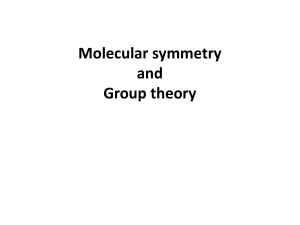 Molecular symmetry and Group theory