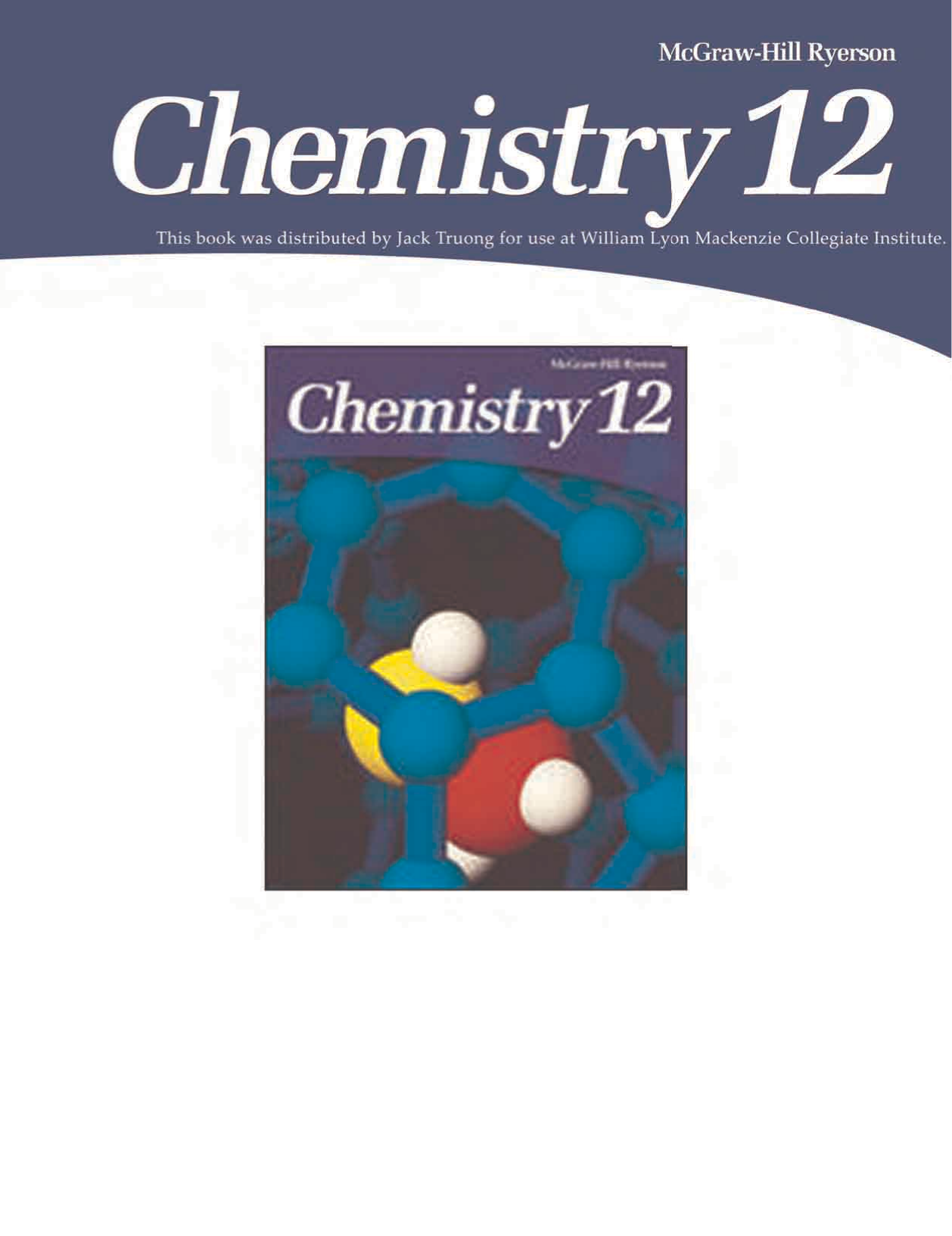 McGraw Hill Ryerson Chemistry 12