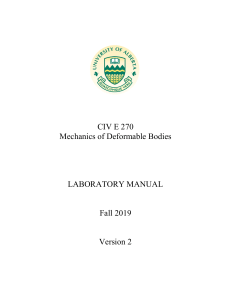CIVE 270 - Lab Manual FALL 2019