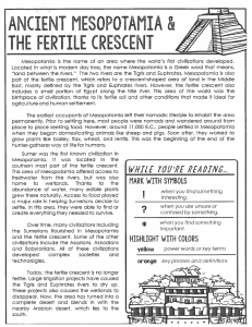 Ancient Mesopotamia Notes