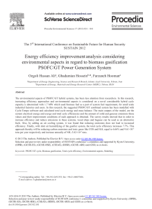 Energy efficiency improvement analysis considering environmental aspects in regard to biomass gasification PSOFC GT Power Generation System in Cycle-Tempo