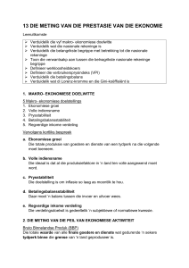 13 Die meting van die prestasie van die ekonomie