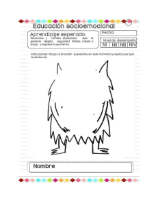 EDUCACION SOCIO EMOCIONAL - MOUNTRUO DE COLORES