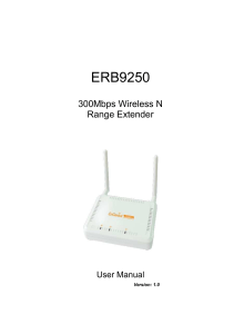 ENGENIOUS Range extender manual ERB9250