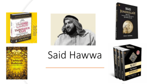 Said Hawwa General Summary