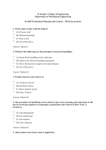 IE 6605 PPC MCQ for practice