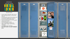 Thorne's Design Your Own Virtual Locker