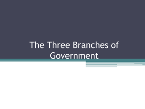 Three Branches of Government powerpoint