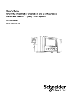 NF3500G4 Controller Operation