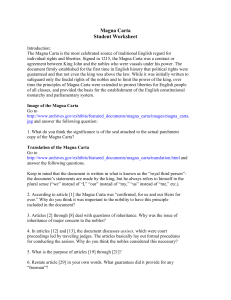 Magna Carta worksheet (1)