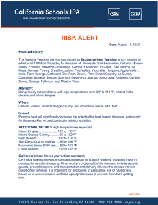 2020-0817 Risk Alert High Heat Advisory 