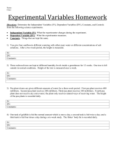Variables Homework 1