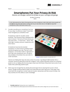 Smartphones Put Your Privacy At Risk