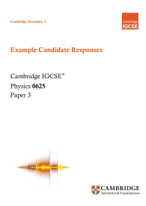 example canidate responses paper 3