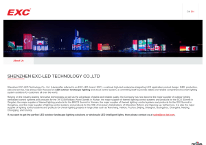 www.exc-light.com Shenzhen EXC-LED Technology Co., Ltd