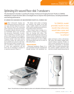 Optimizing ultrasound piezodisc