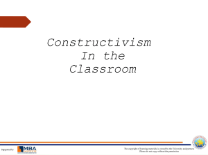 Constructivism in Classroom