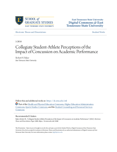 Collegiate Student-Athlete Perceptions of the Impact of Concussio