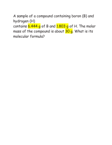 Empirical  formula calculation 
