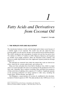 Coconut oil and derivates