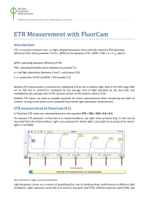 ETR measurement with FC