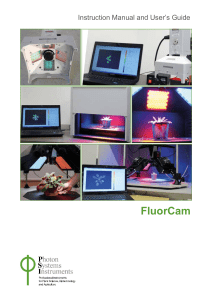 FluorCam Operation Manual