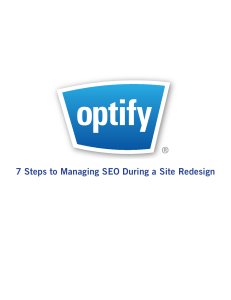 7 Steps to Managing Site Redesign