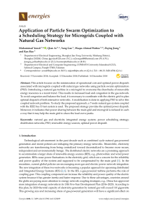 J2-Application of Particle Swarm Optimization to a Scheduling Strategy for Microgrids Coupled with Natural Gas Networks