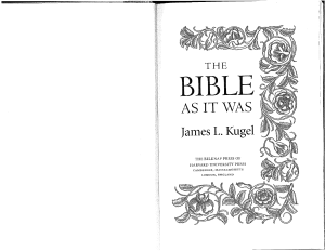 Kugel The Bible As It Was