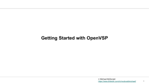 getting started with openvsp