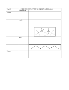 Alkanes Naming and Structure