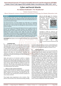Cyber and Social Attacks