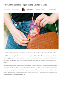 JustCBD Launches Vegan Hemp Gummies Line - Hemp Life Mag