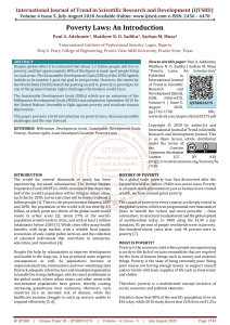 Poverty Laws An Introduction