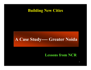 A case study of Greater Noida