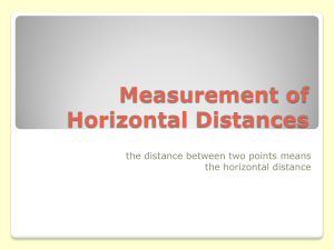2 measurement of horizontal distances