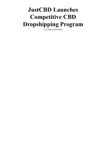 JustCBD Launches Competitive CBD Dropshipping Program - CBD Life Magazine