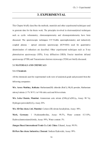 Experimental Methods in Chemistry Thesis Chapter