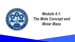 AiTech 4.1.-The-Mole-Concept-and-Molar-Mass