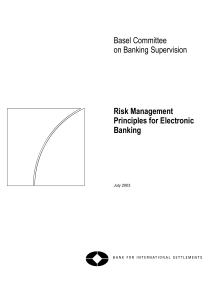 Basel Committe on RIsk Management in E-banking systems