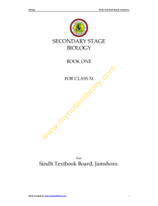 SECONDARY STAGE BIOLOGY Sindh Textbook Board, Jamshoro. ( PDFDrive )