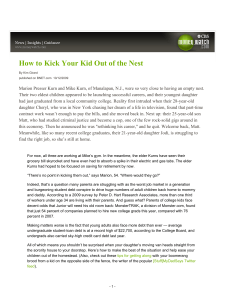 How to Kick Your Kids out of the Nest - Article by CBS