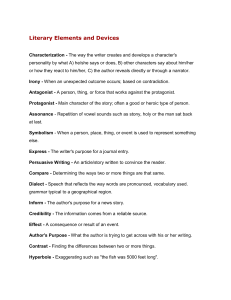 Literary Elements and Devices
