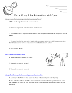 astronomy web quest