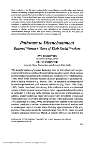 Eisikovits and Buchbinder - pathways to disenchantment