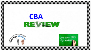 CBA 1 Review 2020 ELAR ECAR