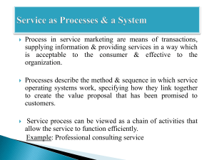 Services Process & Blueprinting