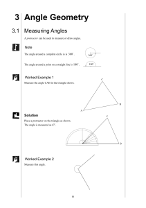 Angle Geometry Worksheet 
