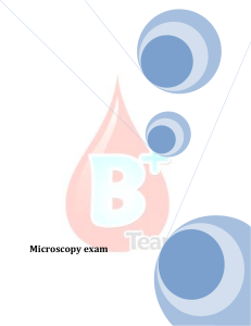 Microscopy test bank 
